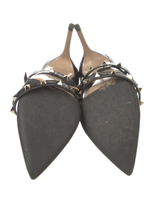 Valentino Rockstud Accents Leather Pumps