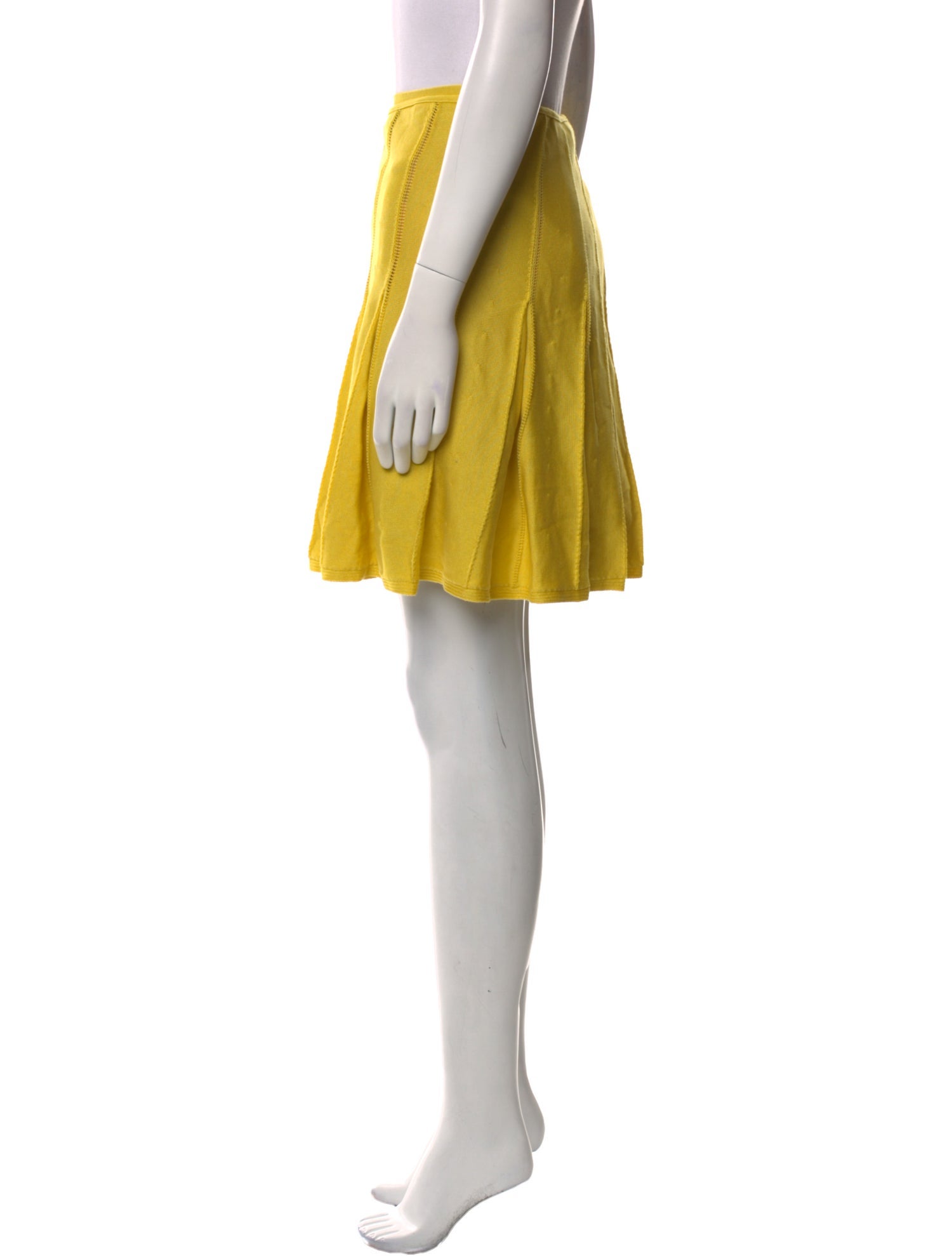 Valentino Pleated Accents Knee-Length Skirt