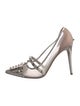 Valentino Rockstud Accents Mesh Pumps