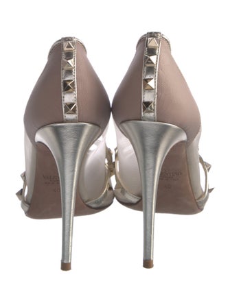 Valentino Rockstud Accents Mesh Pumps