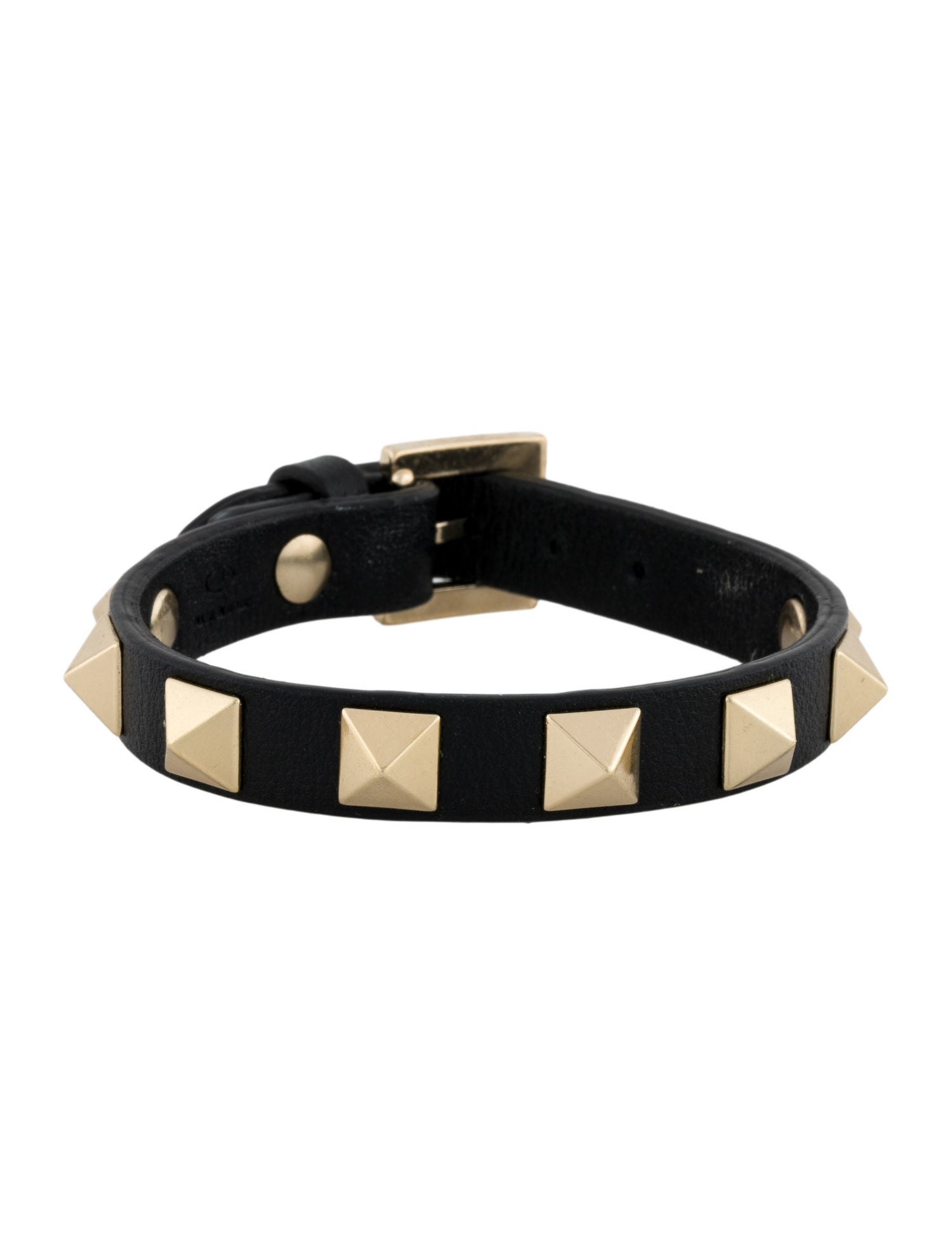 Valentino Leather Rockstud Wrap Bracelet