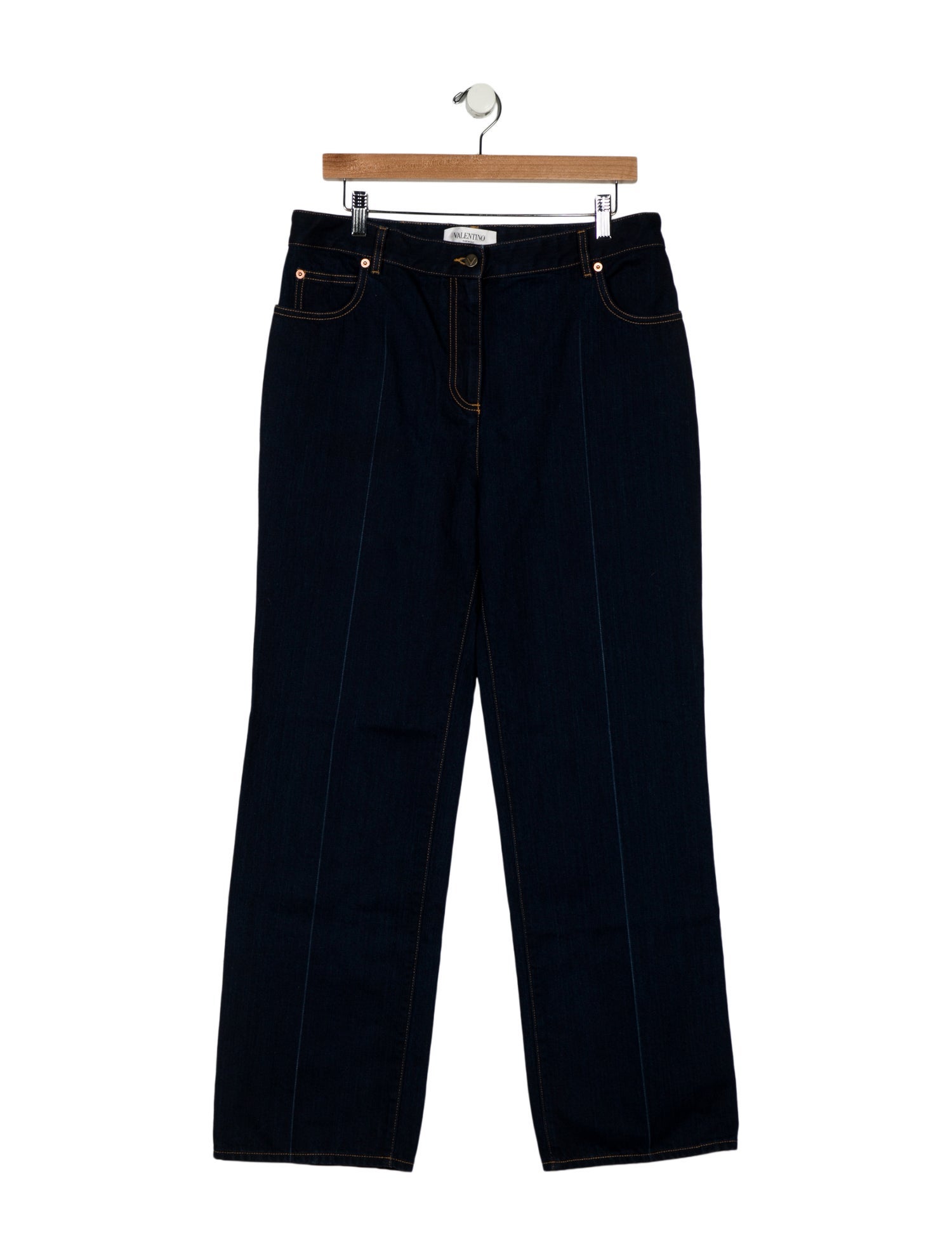 Valentino High-Rise Wide Leg Jeans