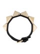 Valentino Leather Large Rockstud Wrap Bracelet