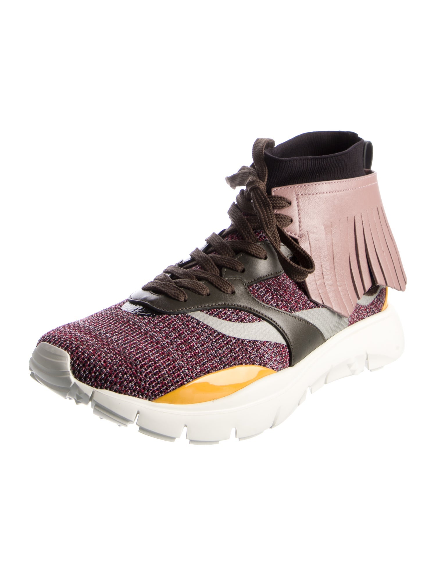 Valentino Rockstud Accents Printed Sock Sneakers w/ Tags