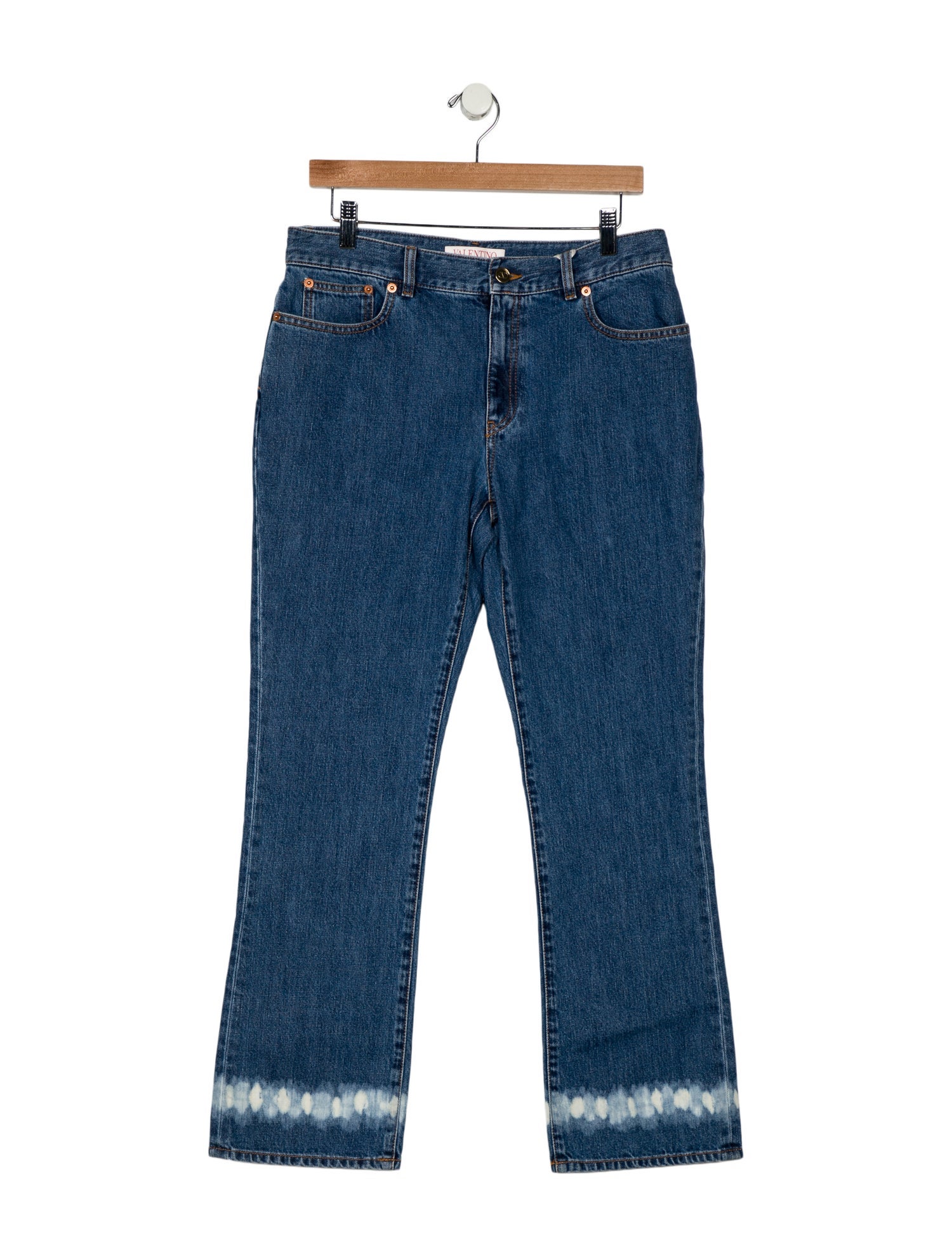 Valentino High-Rise Wide Leg Jeans