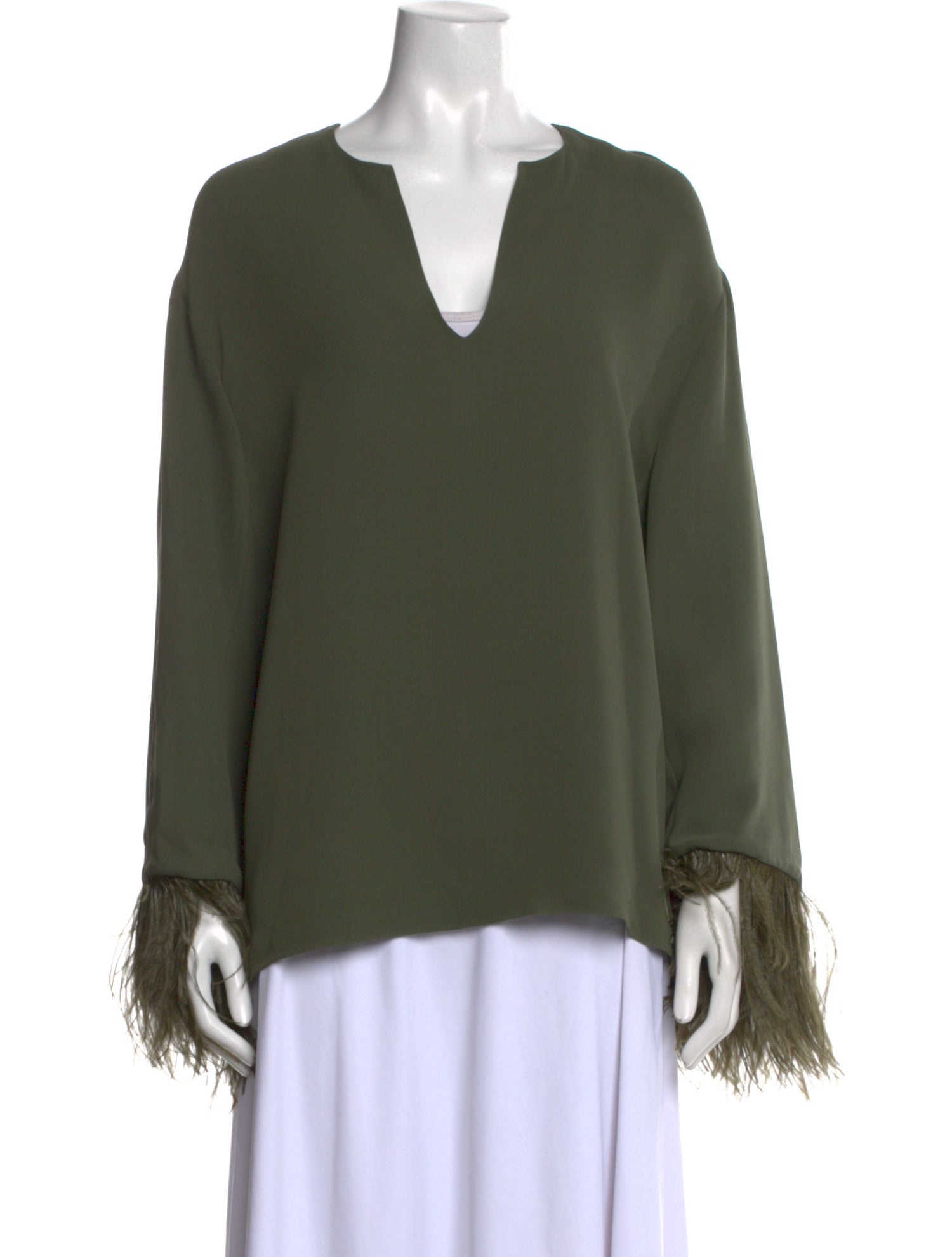 Valentino Silk V-Neck Blouse