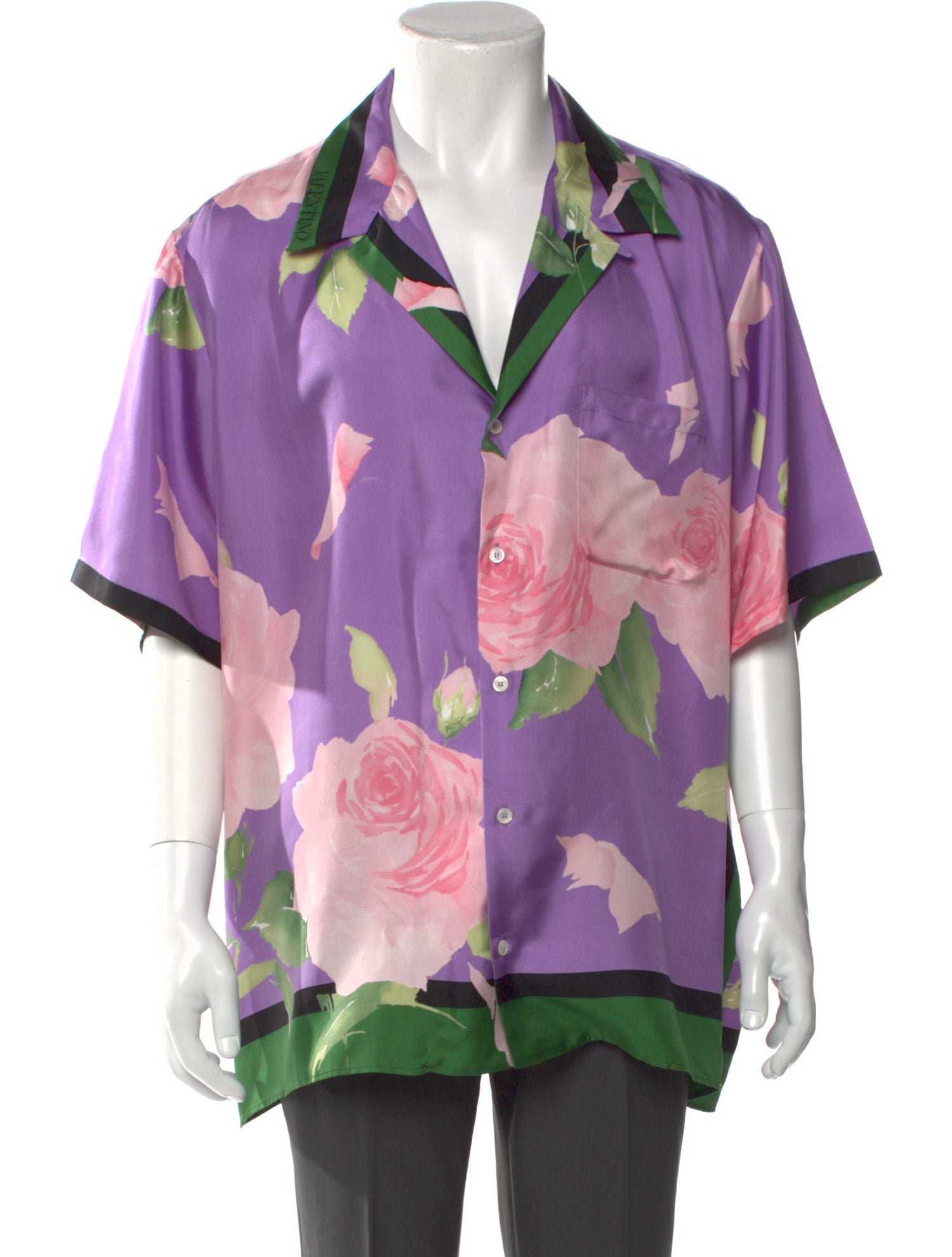 Valentino Silk Floral Print Shirt