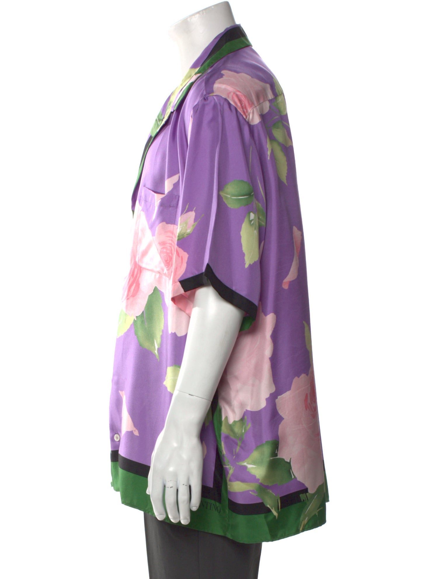 Valentino Silk Floral Print Shirt