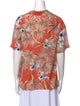 Valentino Silk Printed Button-Up Top
