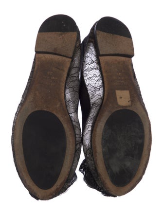 Valentino Lace Lace Pattern Ballet Flats