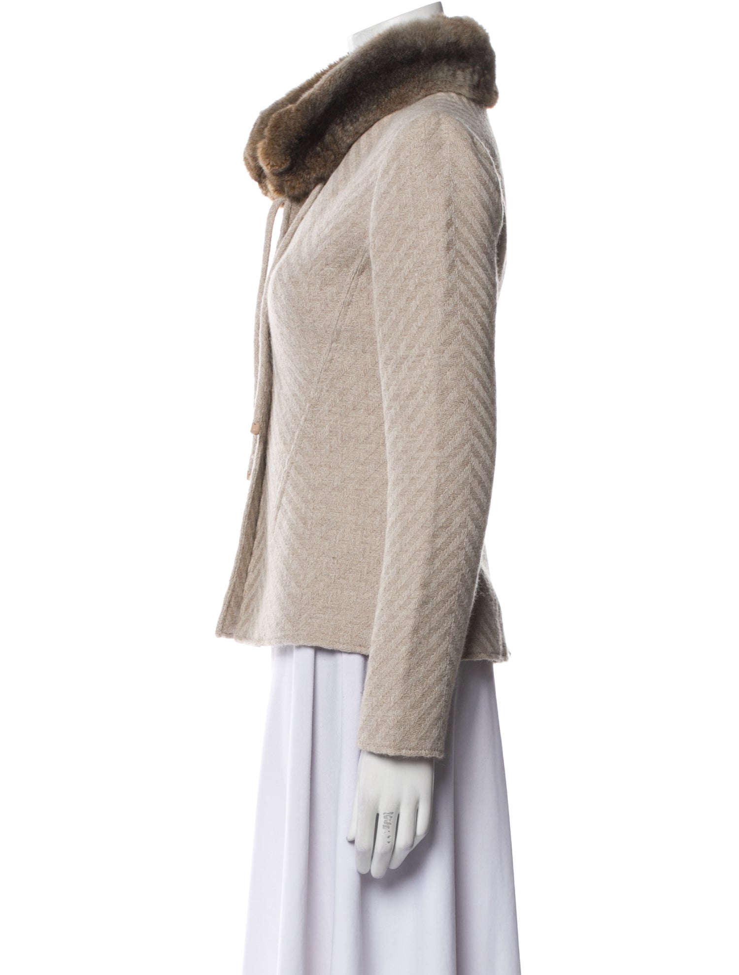 Valentino Wool Tweed Pattern Evening Jacket