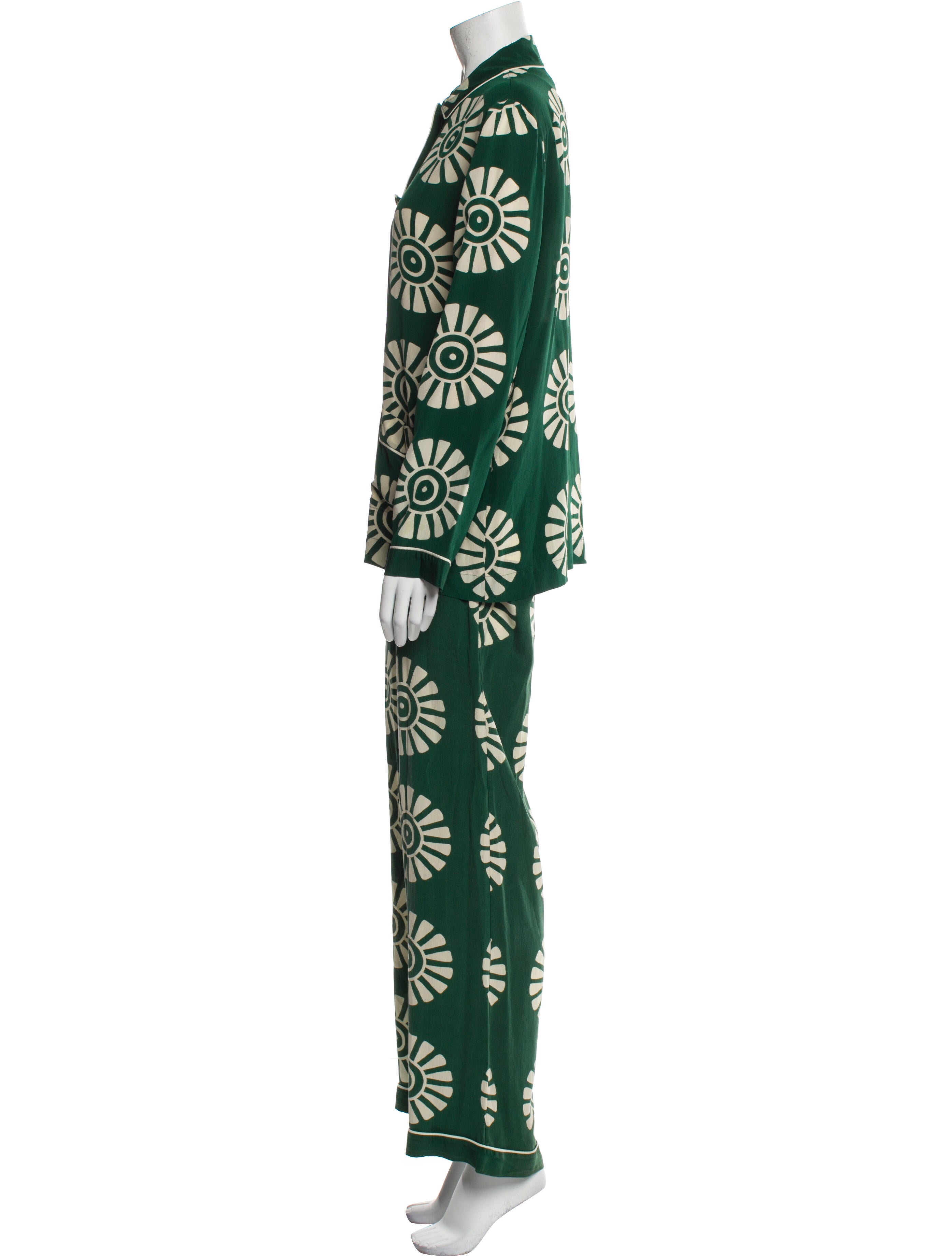 Valentino Silk Printed Pant Set w/ Tags