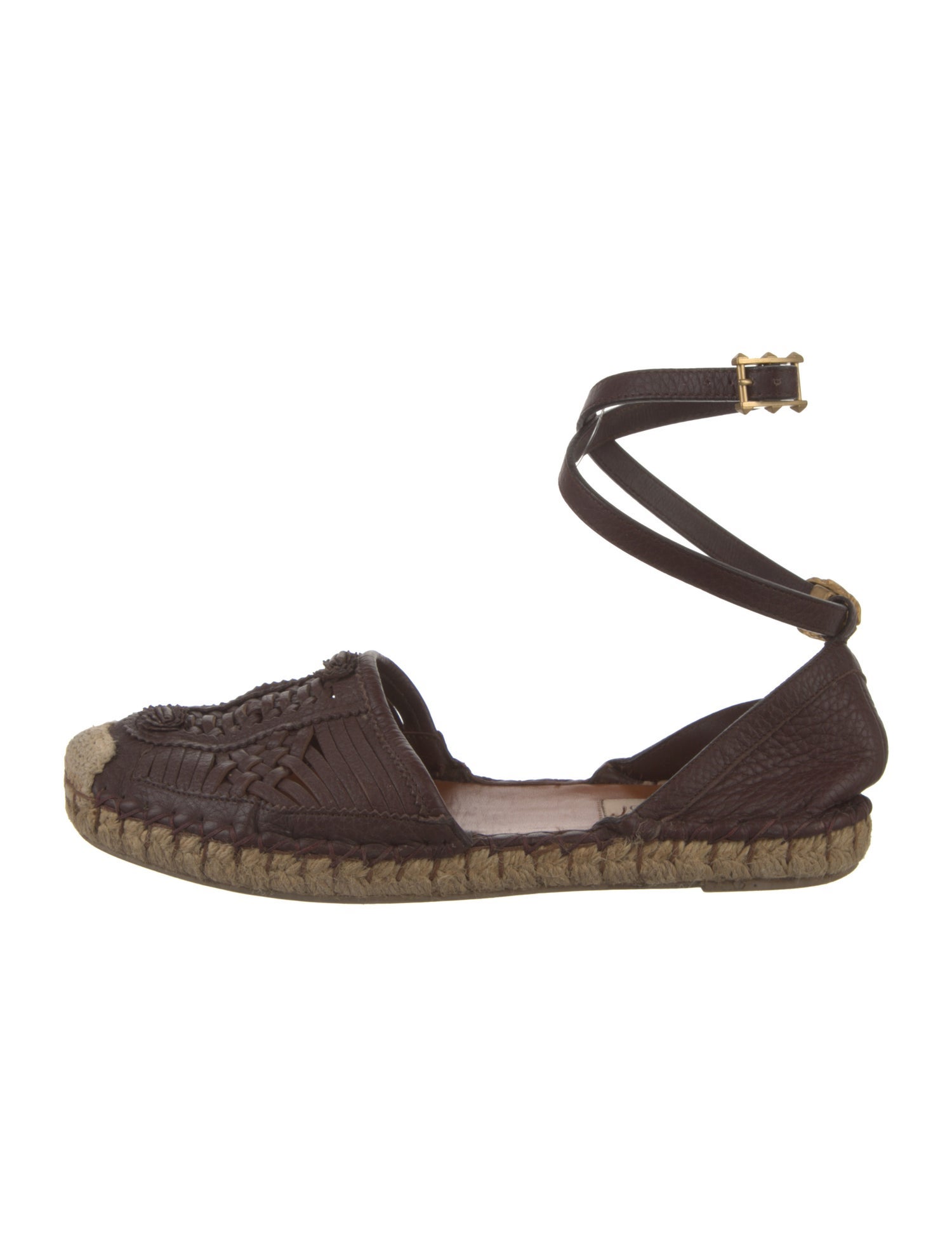 Valentino Leather Espadrilles