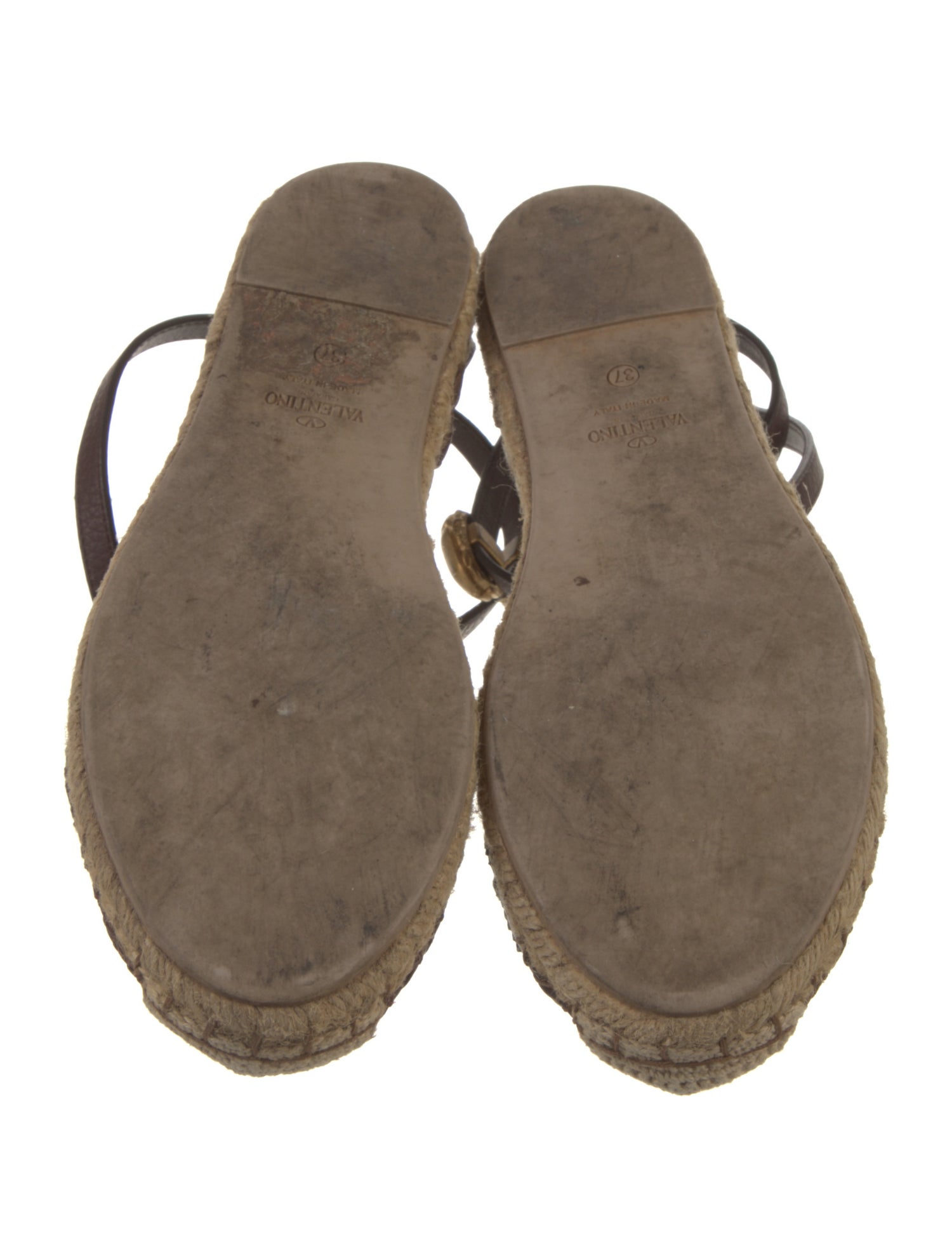 Valentino Leather Espadrilles