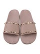 Valentino Rockstud Accents Rubber Slides
