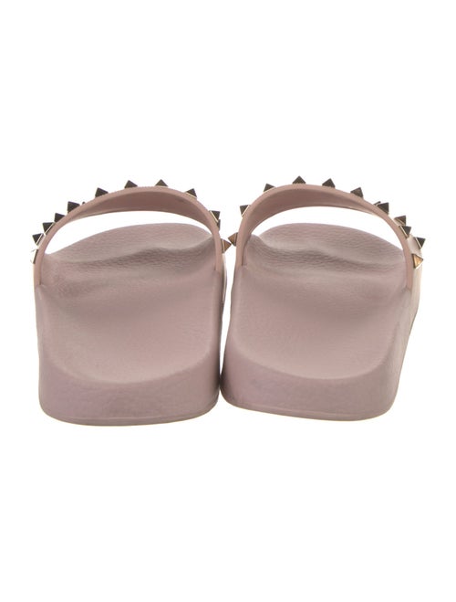 Valentino Rockstud Accents Rubber Slides