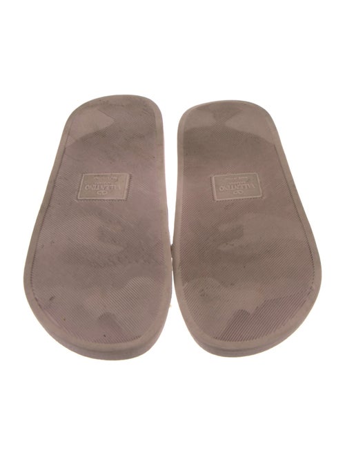Valentino Rockstud Accents Rubber Slides