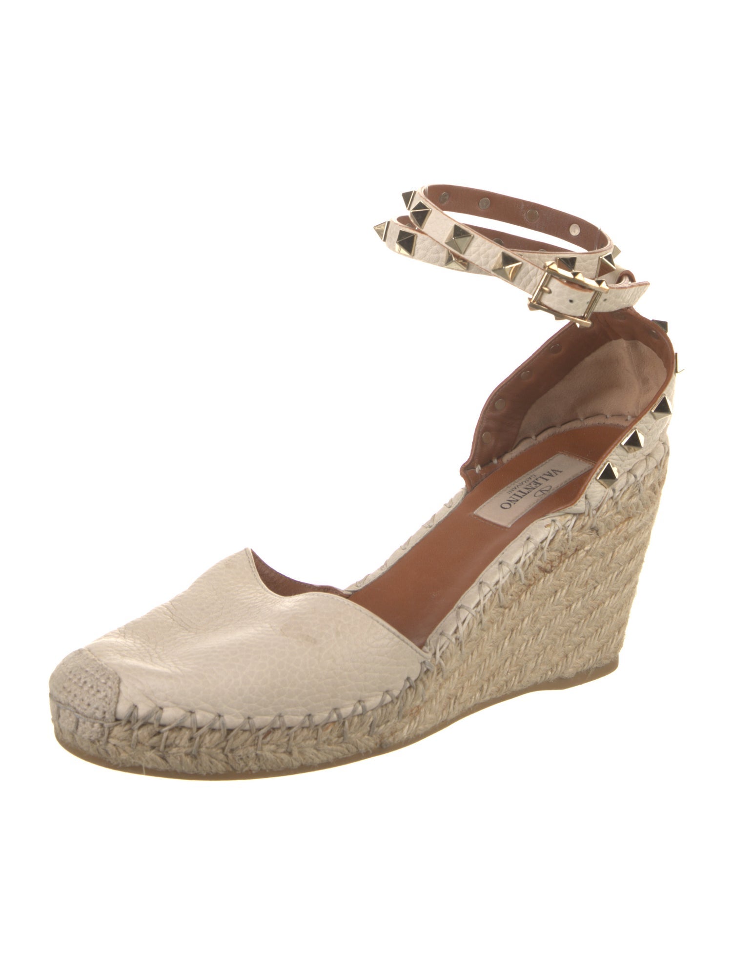 Valentino Rockstud Accents Leather D'Orsay Pumps