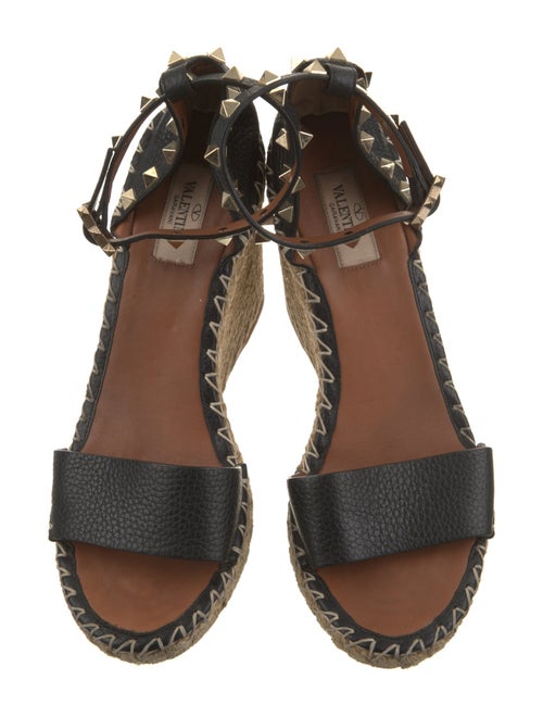 Valentino Leather Studded Accents D'Orsay Pumps