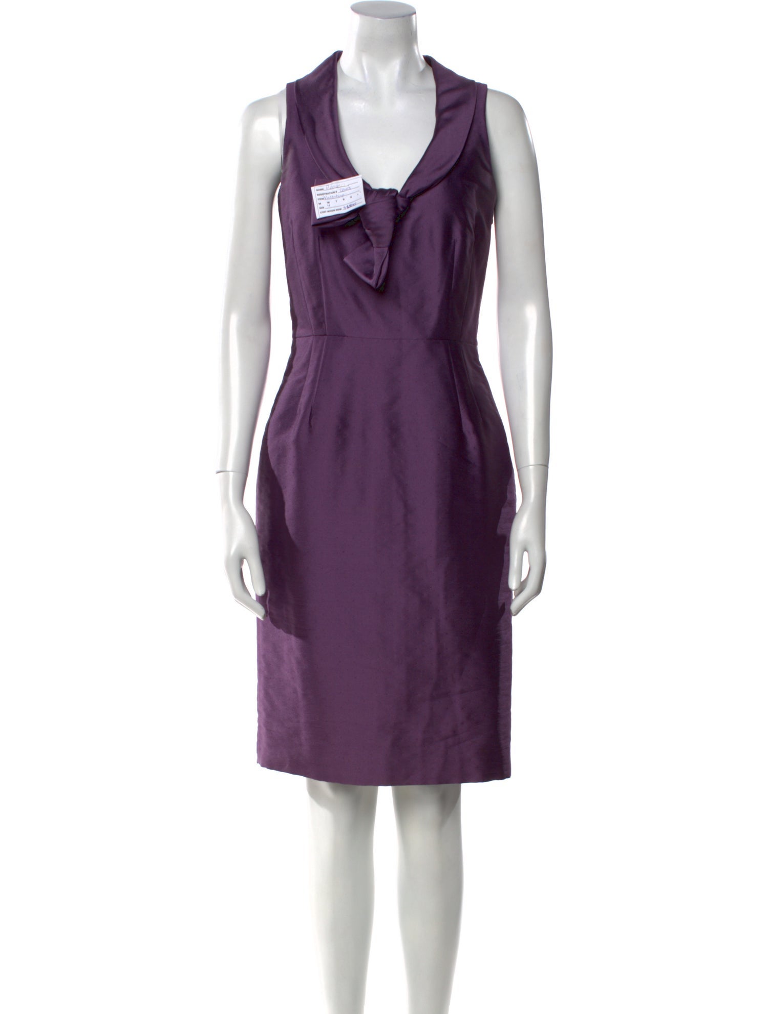 Valentino Square Neckline Knee-Length Dress