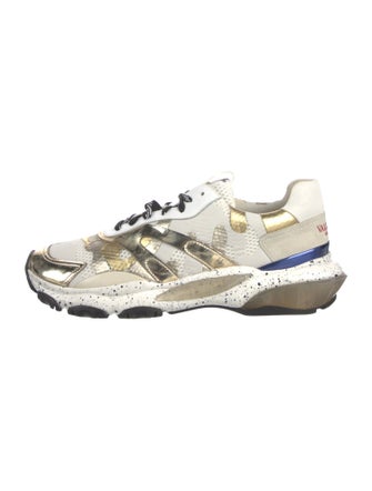 Valentino Mesh Colorblock Pattern Sneakers