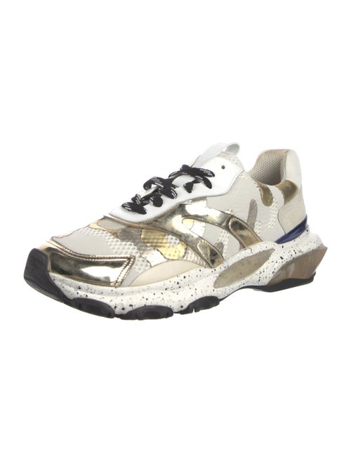Valentino Mesh Colorblock Pattern Sneakers