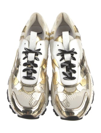 Valentino Mesh Colorblock Pattern Sneakers