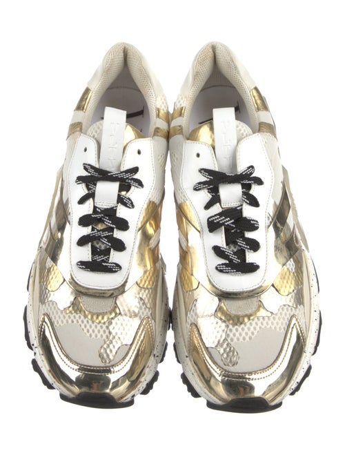 Valentino Mesh Colorblock Pattern Sneakers