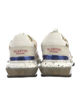 Valentino Mesh Colorblock Pattern Sneakers