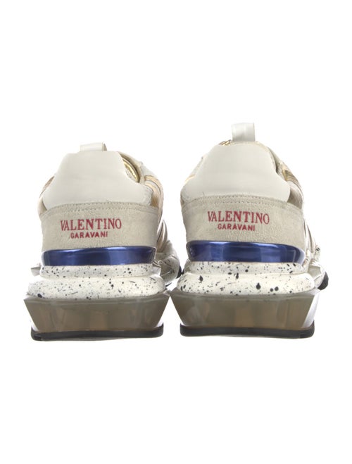 Valentino Mesh Colorblock Pattern Sneakers