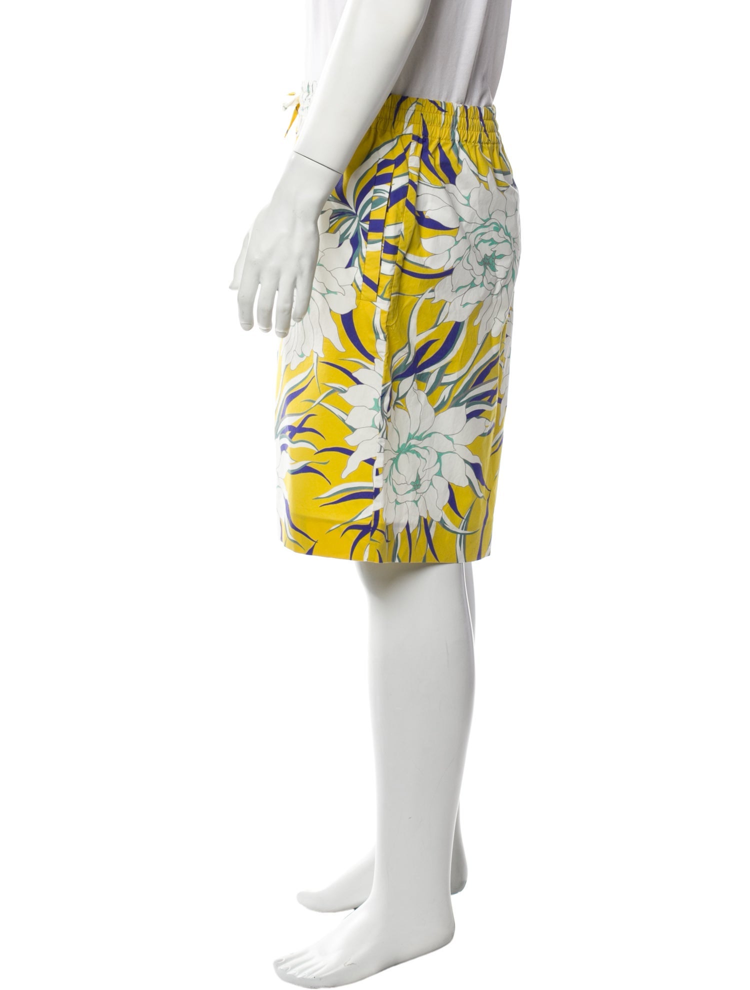 Valentino Floral Print Jogger Shorts w/ Tags