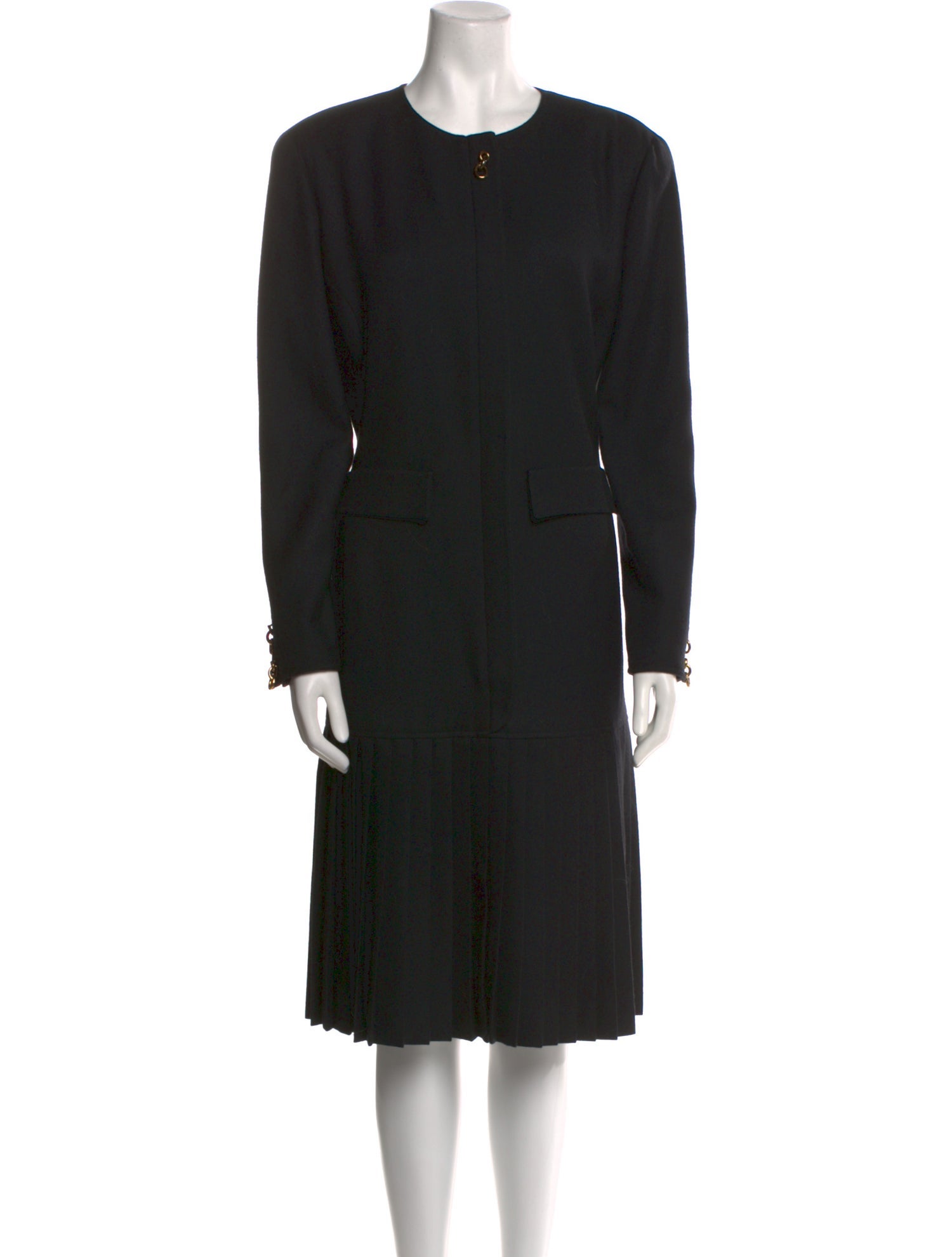 Valentino Crew Neck Midi Length Dress