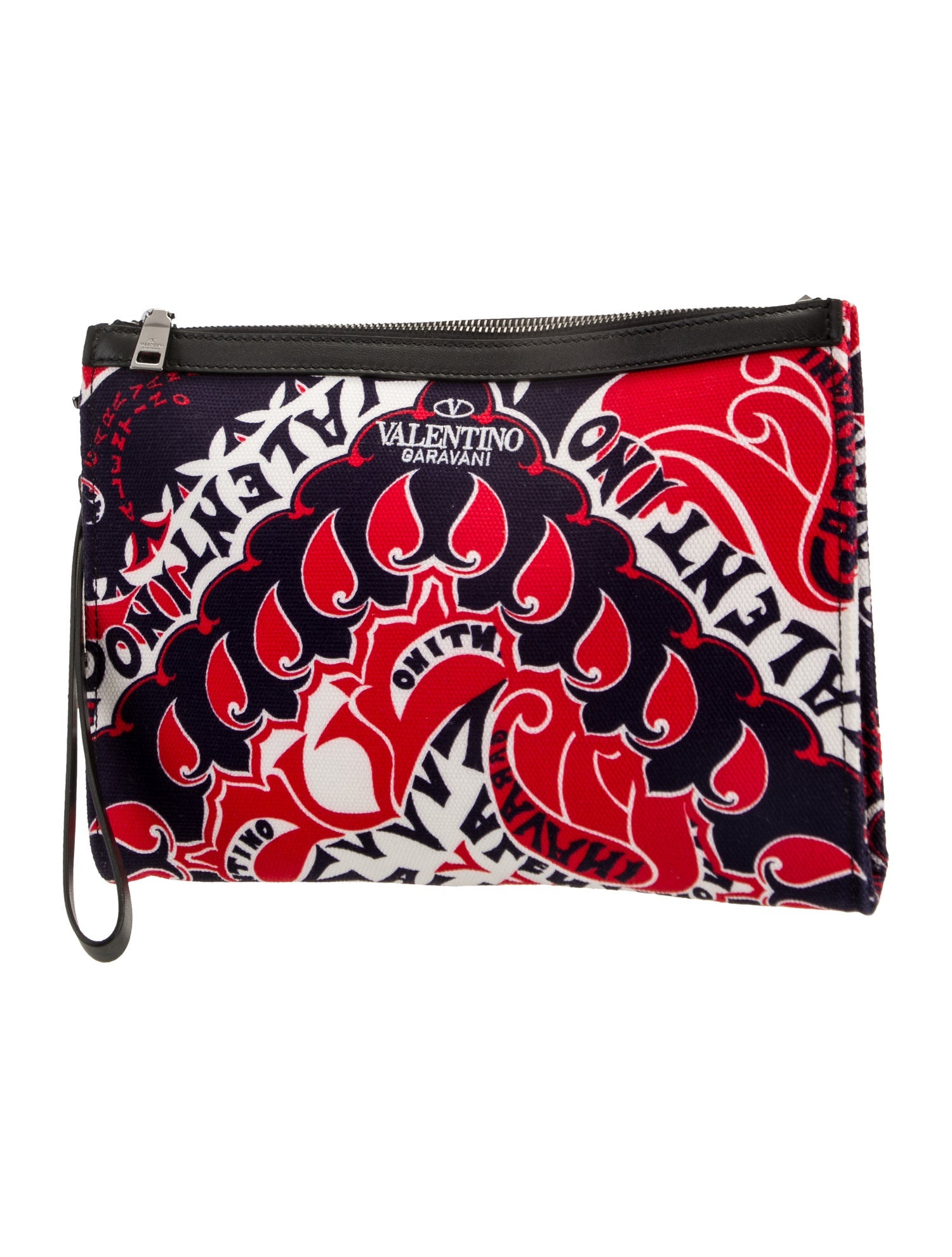 Valentino Canvas Clutch