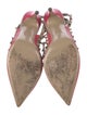 Valentino Rockstud Accents Leather T-Strap Pumps
