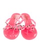 Valentino Rockstud Accents Rubber Slides