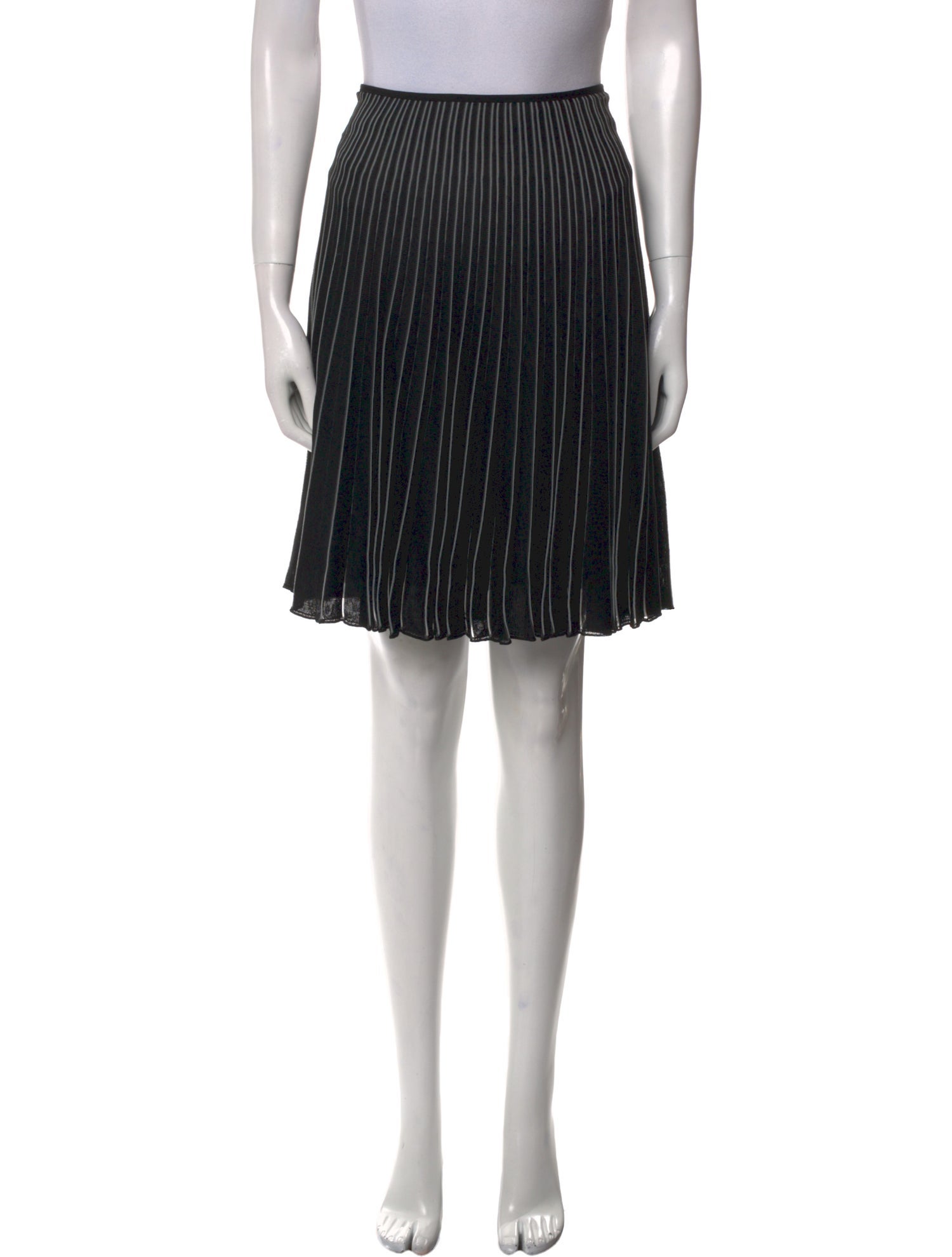 Valentino Striped Knee-Length Skirt