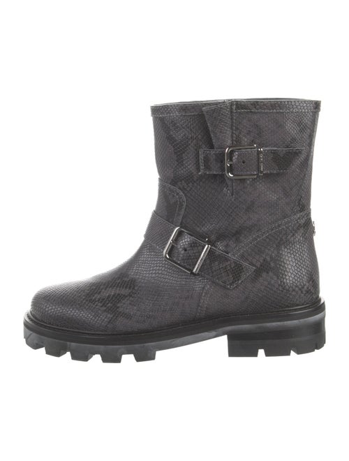 Jimmy Choo Leather Moto Boots