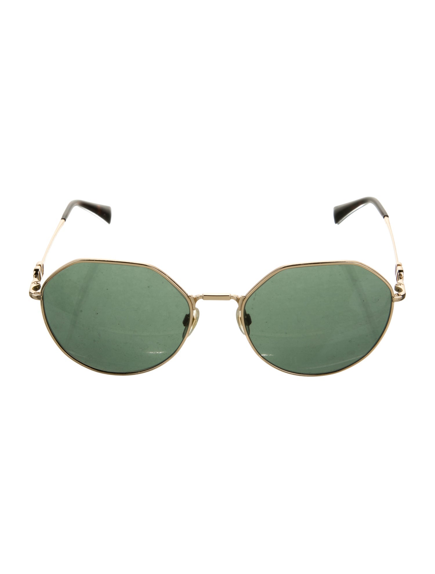 Valentino Round Tinted Sunglasses