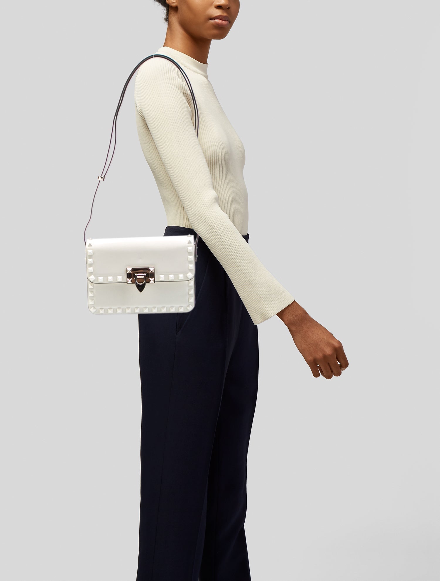 Valentino Leather Rockstud Small