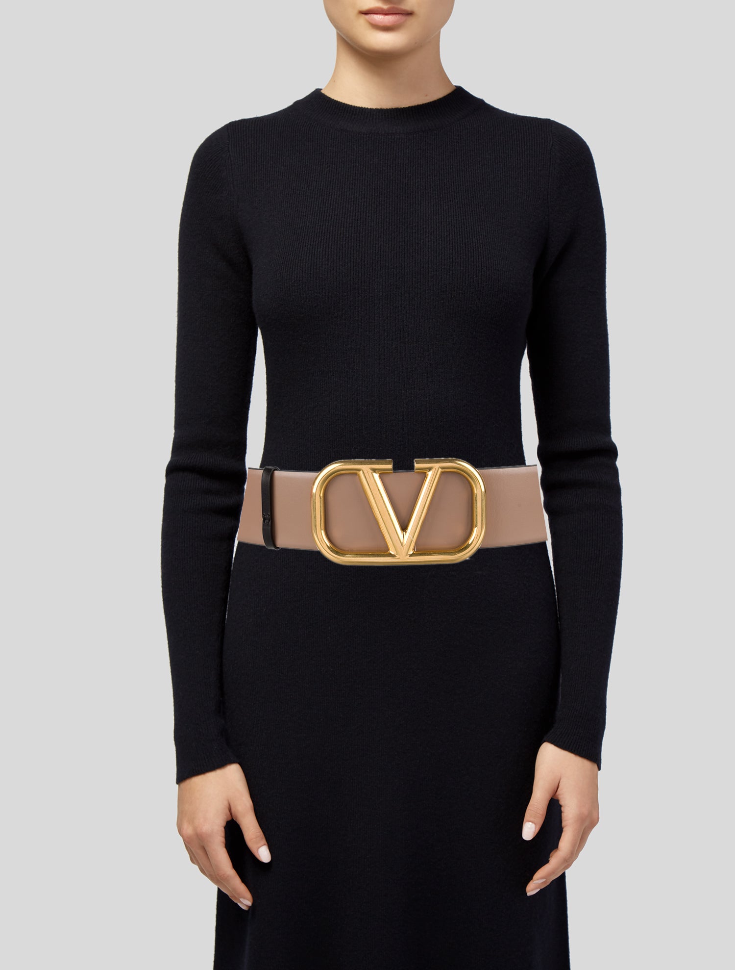 Valentino Vlogo Reversible Wide Belt w/ Tags