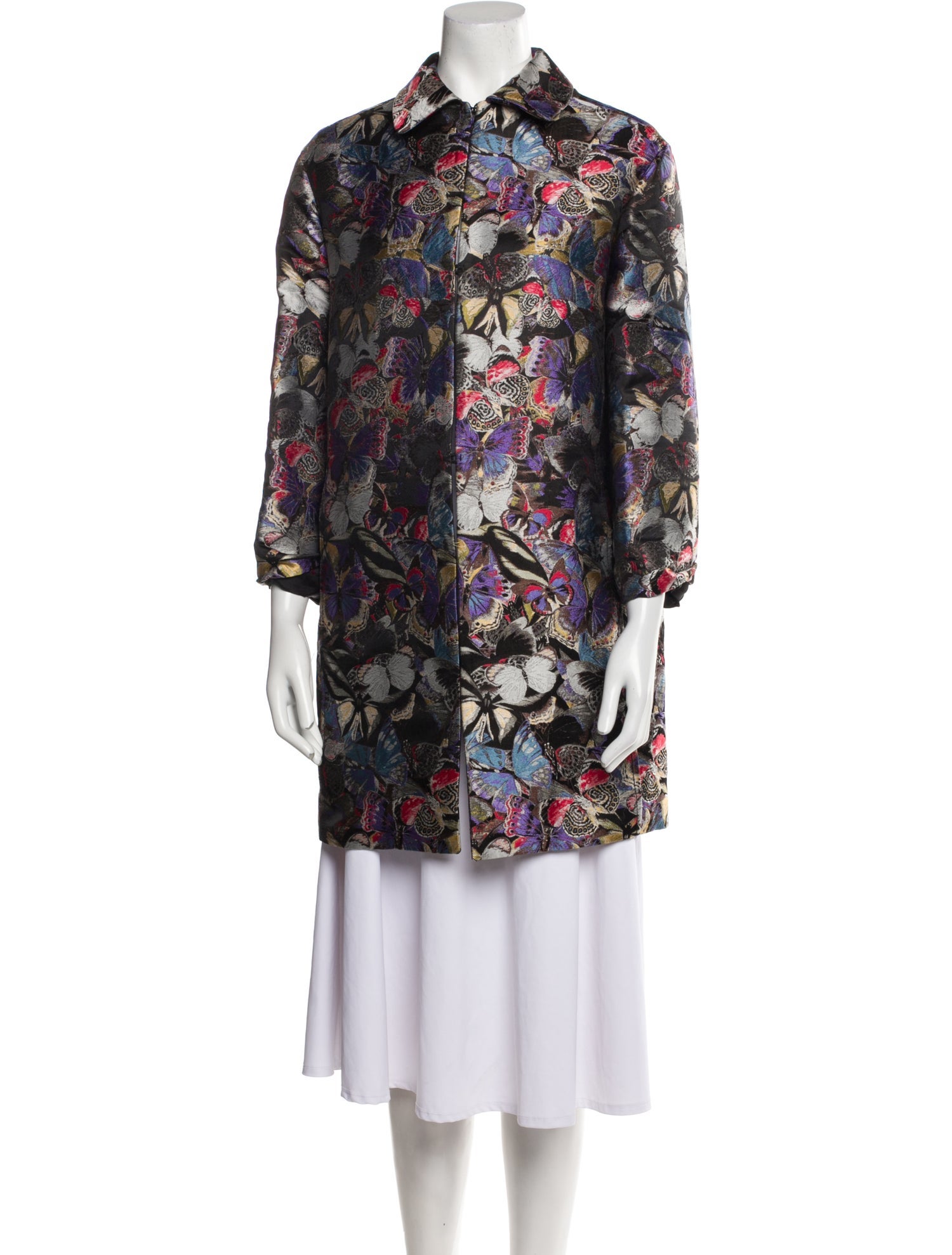 Valentino Silk Printed Coat