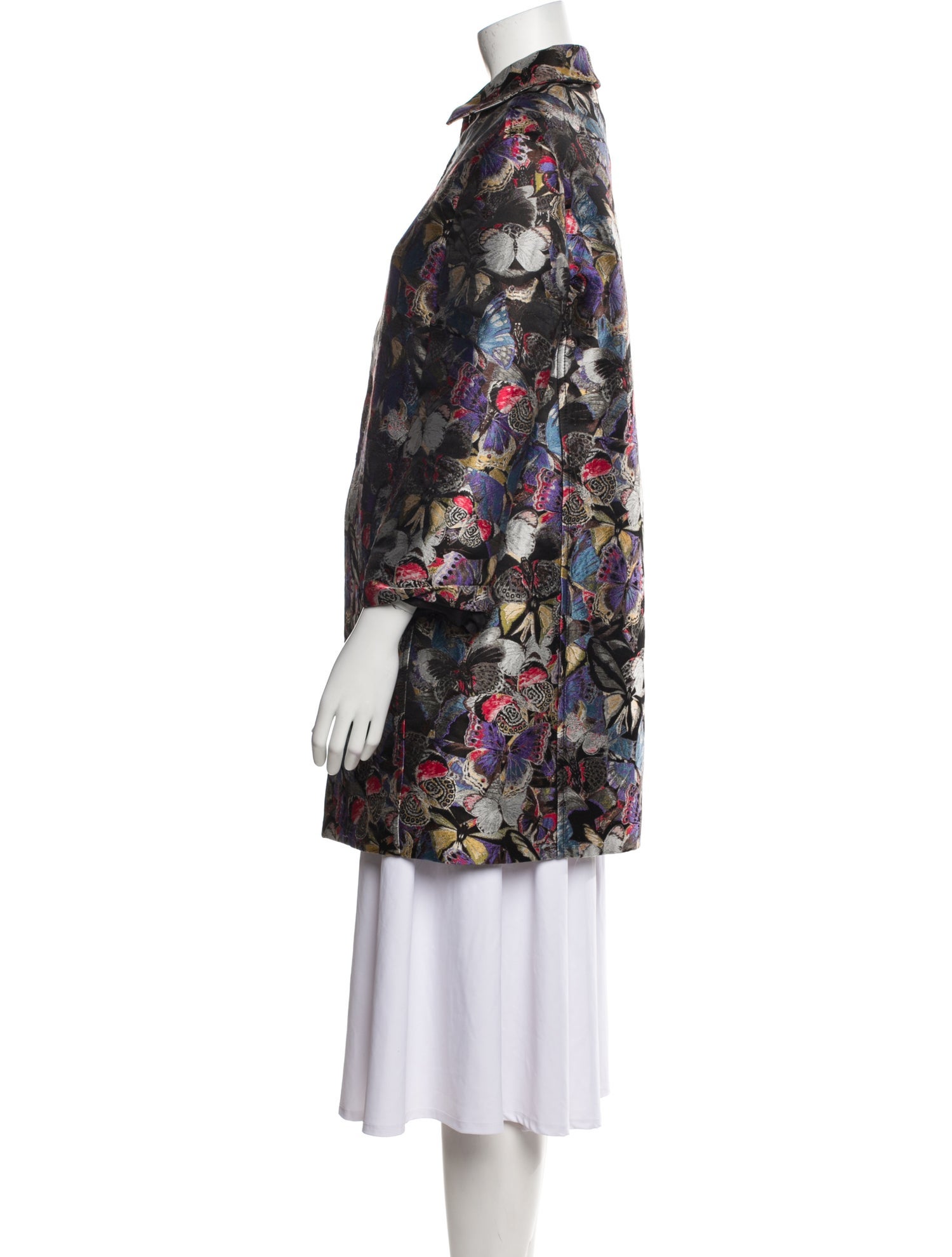 Valentino Silk Printed Coat