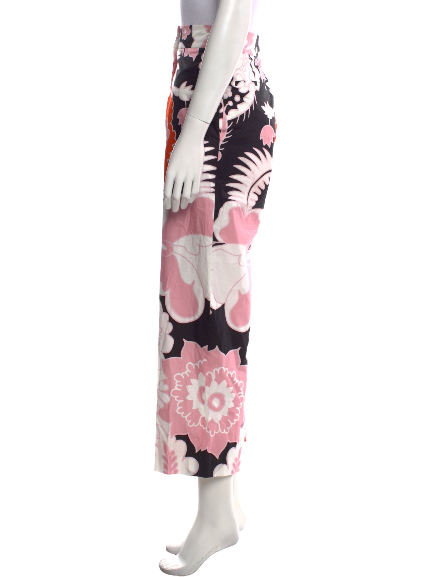 Valentino Floral Print Wide Leg Pants