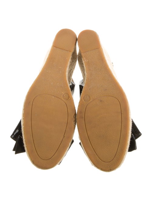 Valentino Patent Leather Bow Accents Slingback Pumps