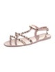 Valentino Rockstud Accents Rubber Gladiator Sandals