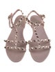 Valentino Rockstud Accents Rubber Gladiator Sandals