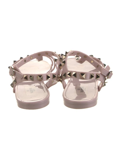 Valentino Rockstud Accents Rubber Gladiator Sandals