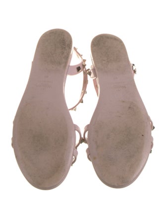 Valentino Rockstud Accents Rubber Gladiator Sandals