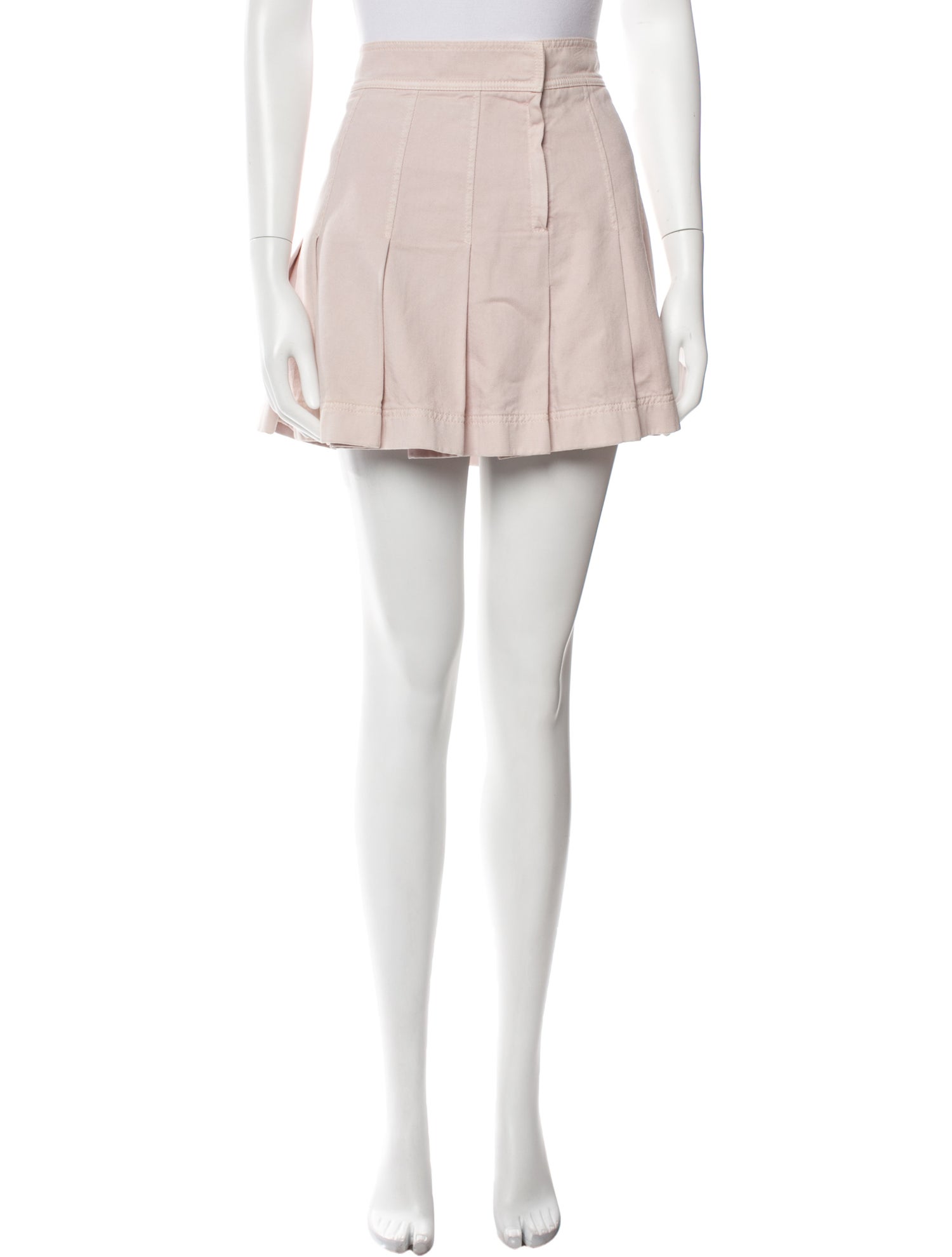 Valentino Pleated Accents Mini Skirt