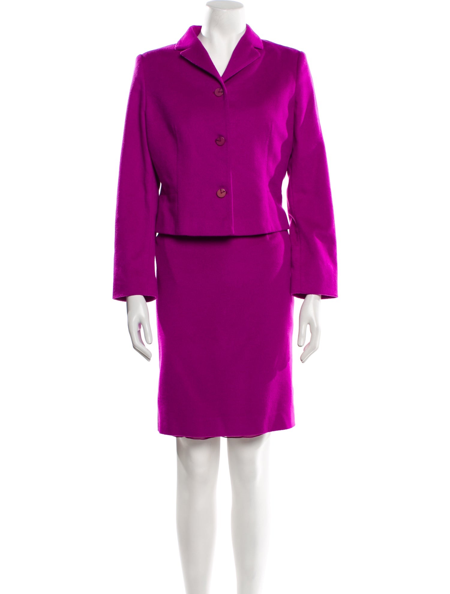 Valentino Virgin Wool Skirt Suit